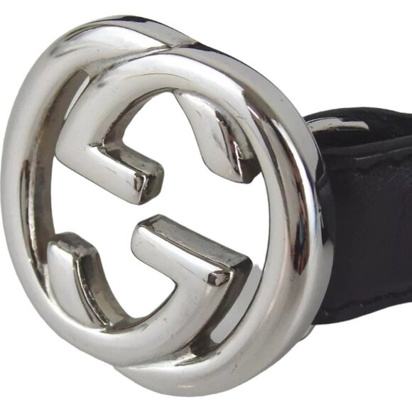 574197AN (S2) Gucci Belt Black Leather main image 9